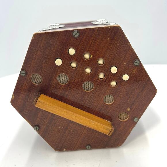 Vintage Musical Concertina Accordion Squeezebox Made in Italy - Picture 5 of 15